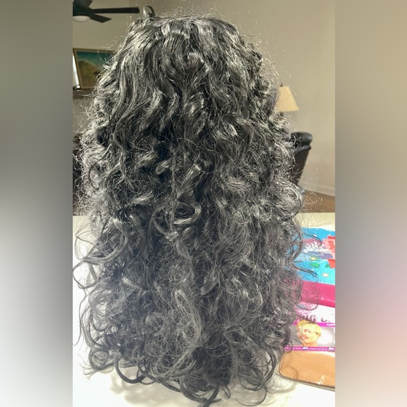 HAIR and Lots of it! 22-25” long when hanging, loose curls, jet black - Picture 2 of 10